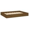 Dog Bed Honey Brown Solid Pine Wood 28.1 x 21.3 x 3.5 in Dog Bed