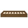 Dog Bed Honey Brown Solid Pine Wood 28.1 x 21.3 x 3.5 in Dog Bed